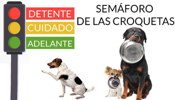 Semáforo de alimento para perros