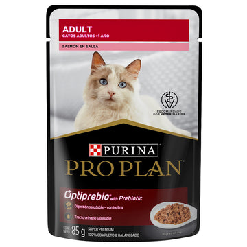 Pro Plan Pouch Gato Adulto Salmón 85g - Alimento Húmedo Gato