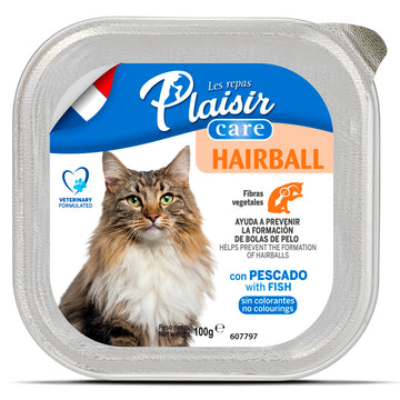 LES REPAS PLAISIR CARE GATO PATE CON PESCADO HAIRBALL