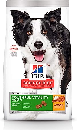 Hill's Science Diet, Alimento para Perro Youthful Vitality 7+ años, Seco (bulto) 5.7kg