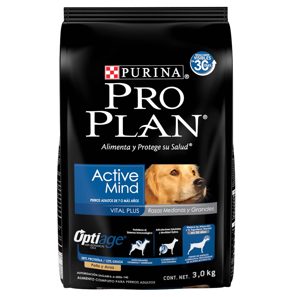 Pro Plan Senior Active Mind Razas Medianas y Grandes