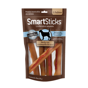 SMARTBONES Sticks Cacahuate 5 Palitos SB0236