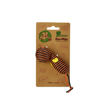 JUGUETE BOLA Y RATON ECOPLAY - 2 PZ FL8244
