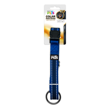 COLLAR GDE C/ULTRA GRIP Y BANDAS REFLEJANTES AZUL FL8726