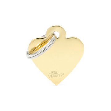 Placas MyFamily - SMALL HEART GOLD MFB22