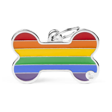 MyFamily Placa Rainbow Hueso XL