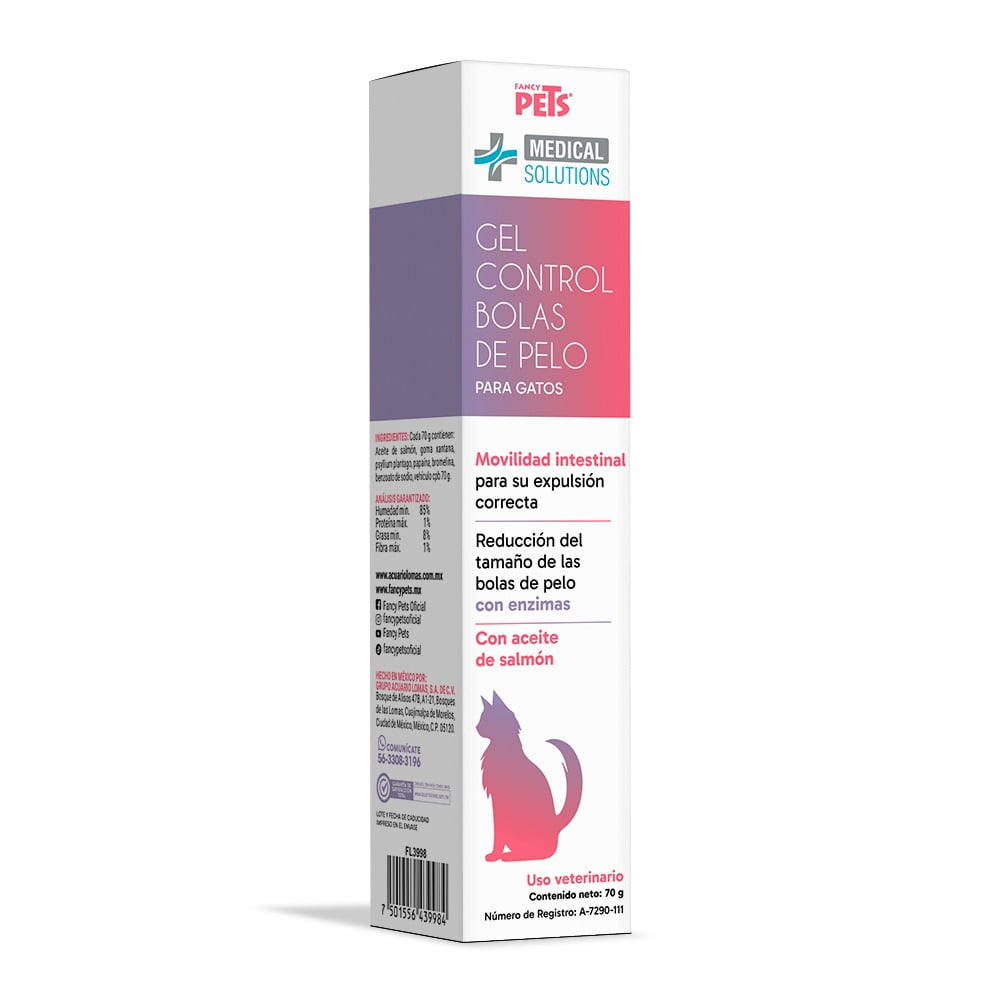 Medical Solutions Ms Gel Control Bolas De Pelo Para Gato 70 G