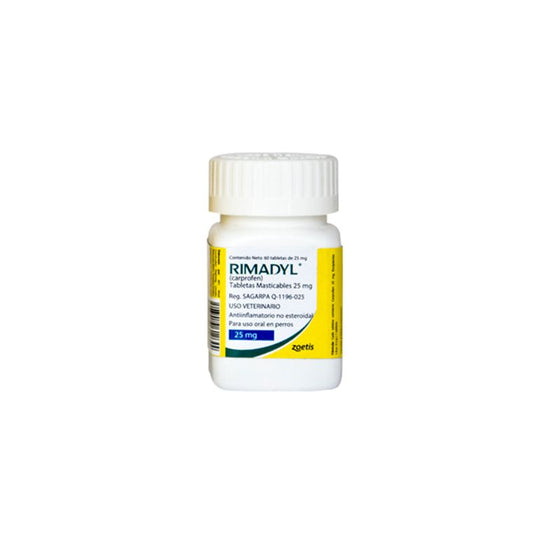 Zoetis Rimadyl Carprofeno 25 mg Tableta Masticable Pieza