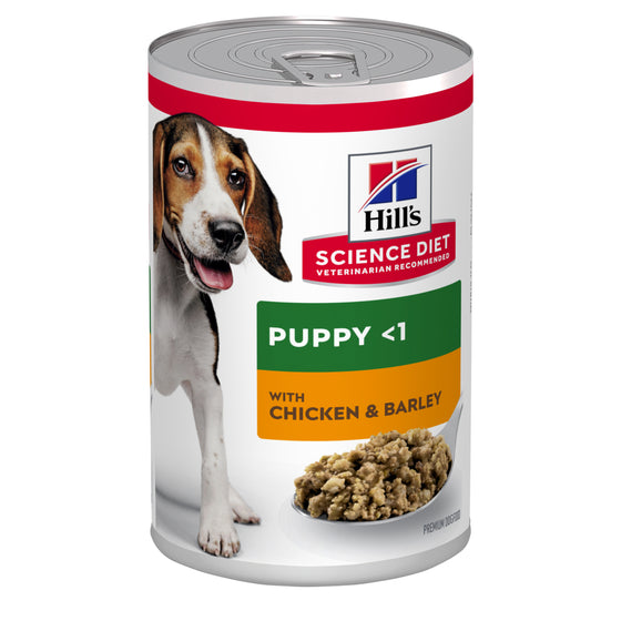 Hill's Science Diet Puppy Perro Lata Pollo y Cebada 370 g