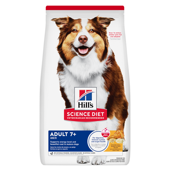 Hill's Science Diet Adult 7+ Perro Pollo, Cebada y Arroz 12 kg