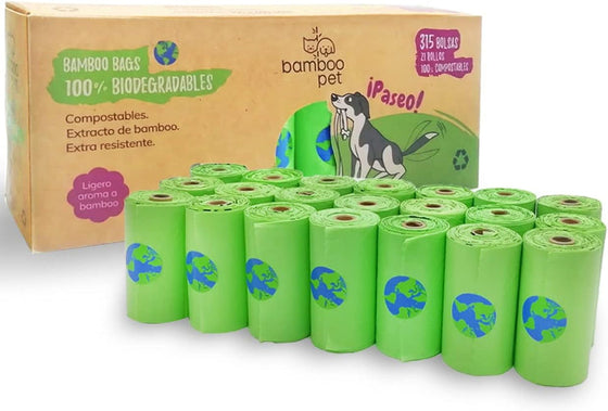 Bamboopet Bolsas Compostables 315 piezas