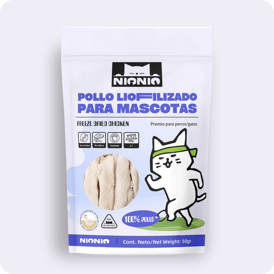 NIONIO Chunks de Pollo Liofilizado 50 g