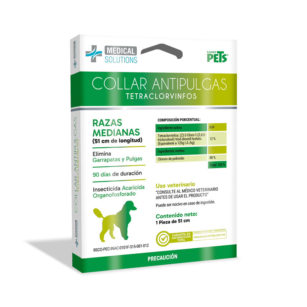 Medical Solutions Ms Collar Antipulgas Para Razas Medianas (51 cm)