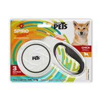 Fancy Pets Correa Retractil Spiro Chico Blanca
