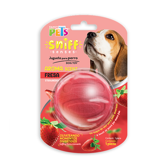 Fancy Pets Juguete Pelota Con Aroma Fresa Sniff