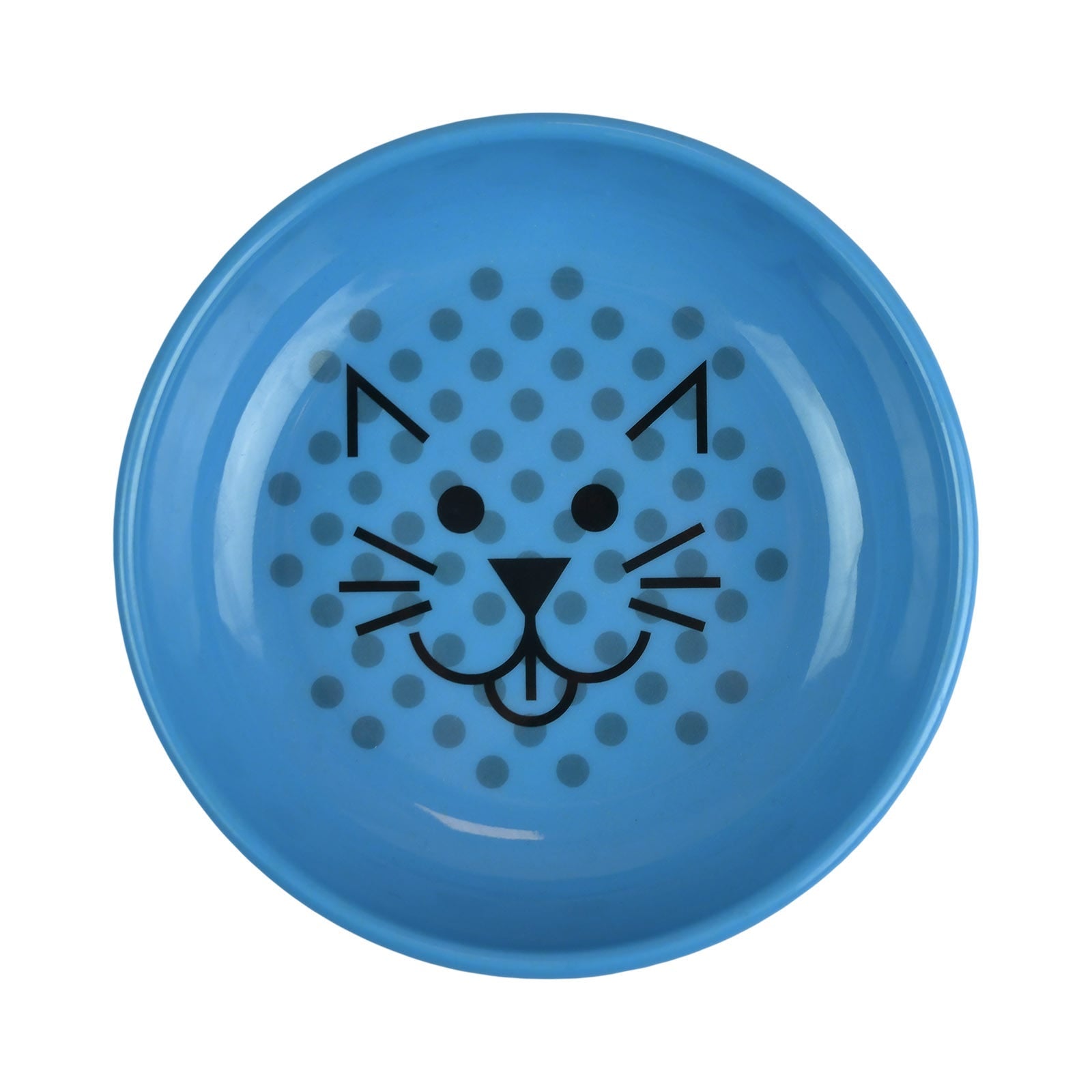 Van Ness Plato Antiderrapante Azul Para Gato