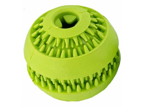Mr. Wuff Pelota dispensadora Textura VERDE GRANDE