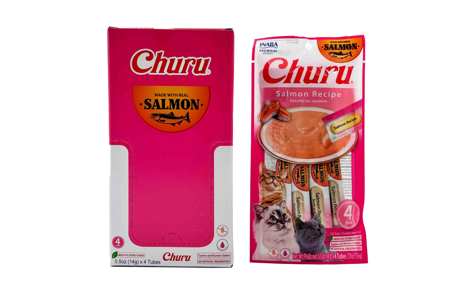 Churu Gato Receta Salmon 4 Tubos