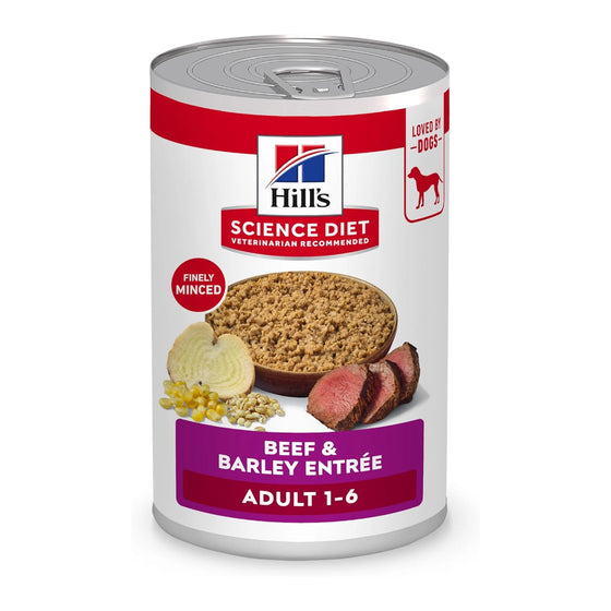 Hill's Science Diet Perro Adulto 1-6 Res y Cebada— Lata 164 g