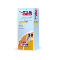 MSD Bravecto 1M Triple Perro 2.5 a 5 kg 50 mg 1 Tableta