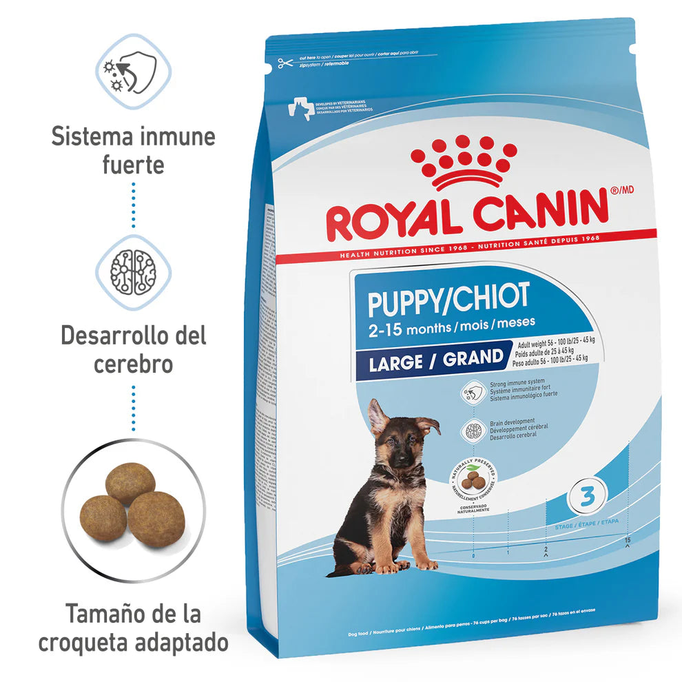 Alimento Seco Perro Cachorro Raza Grande Royal Canin Large / Maxi Puppy 13.6 kg