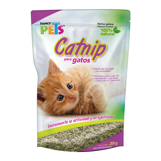 Fancy Pets Catnip para Gatos — 28g · Estimula el Juego y Curiosidad