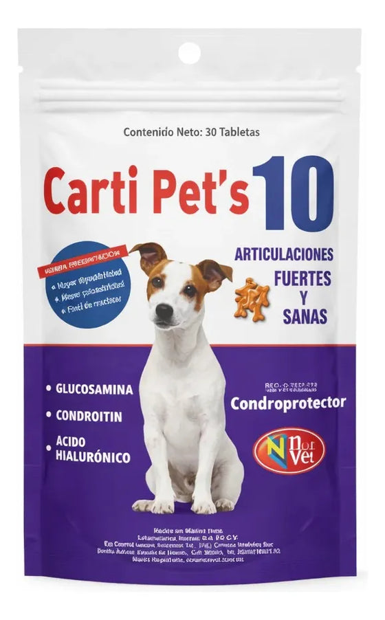 Norvet Carti Pets 10- 30 Tabletas