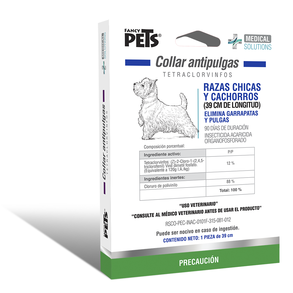 Medical Solutions Ms Collar Antipulgas Para Razas Chicas Y Cachorros (39 cm)