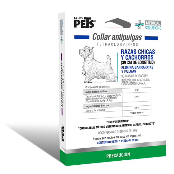 Medical Solutions Ms Collar Antipulgas Para Razas Chicas Y Cachorros (39 cm)