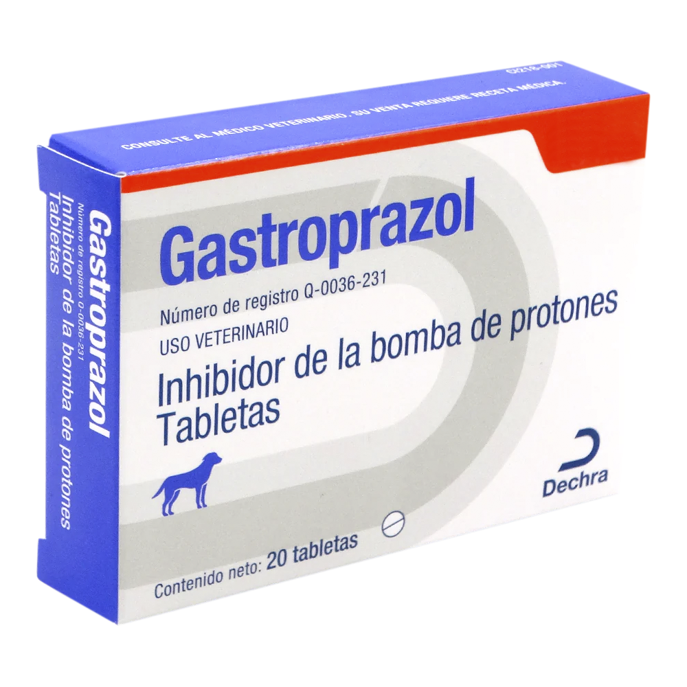 Dechra Gastroprazol Perro y Gato 5 mg 20 Tabletas