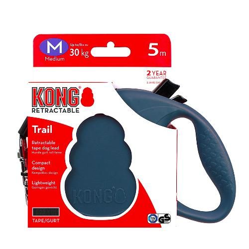 kong retractable correa azul
