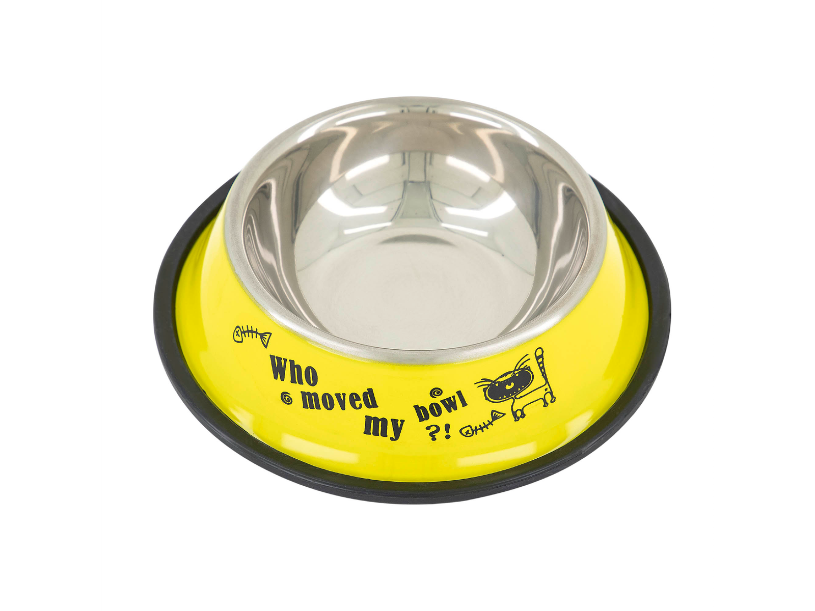 Mr. Wuff Plato Para Perro de Acero inoxidable De color 72 onzas AMARILLO