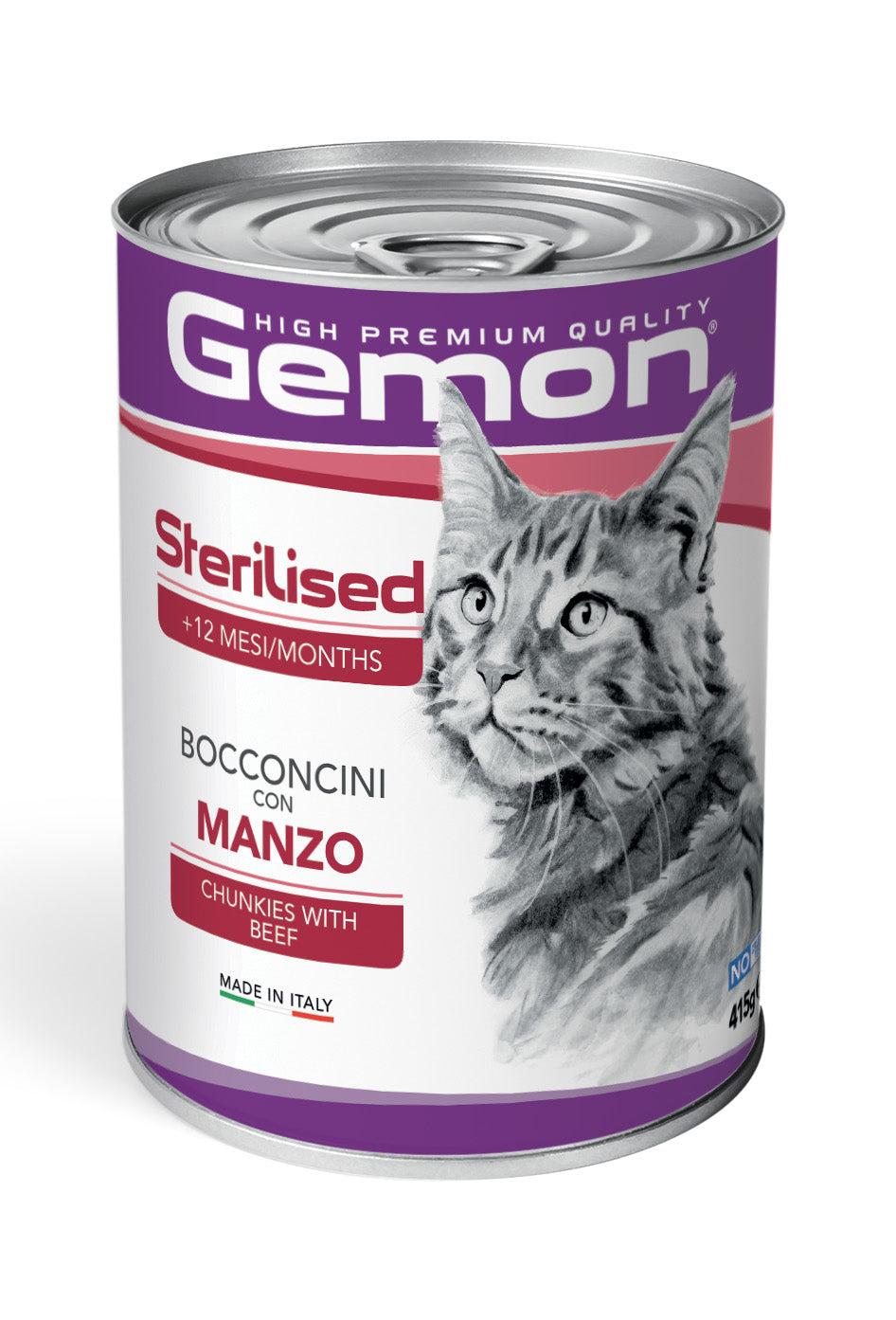 Gemon Bocconcini Gato Sterilised Manzo 415 g