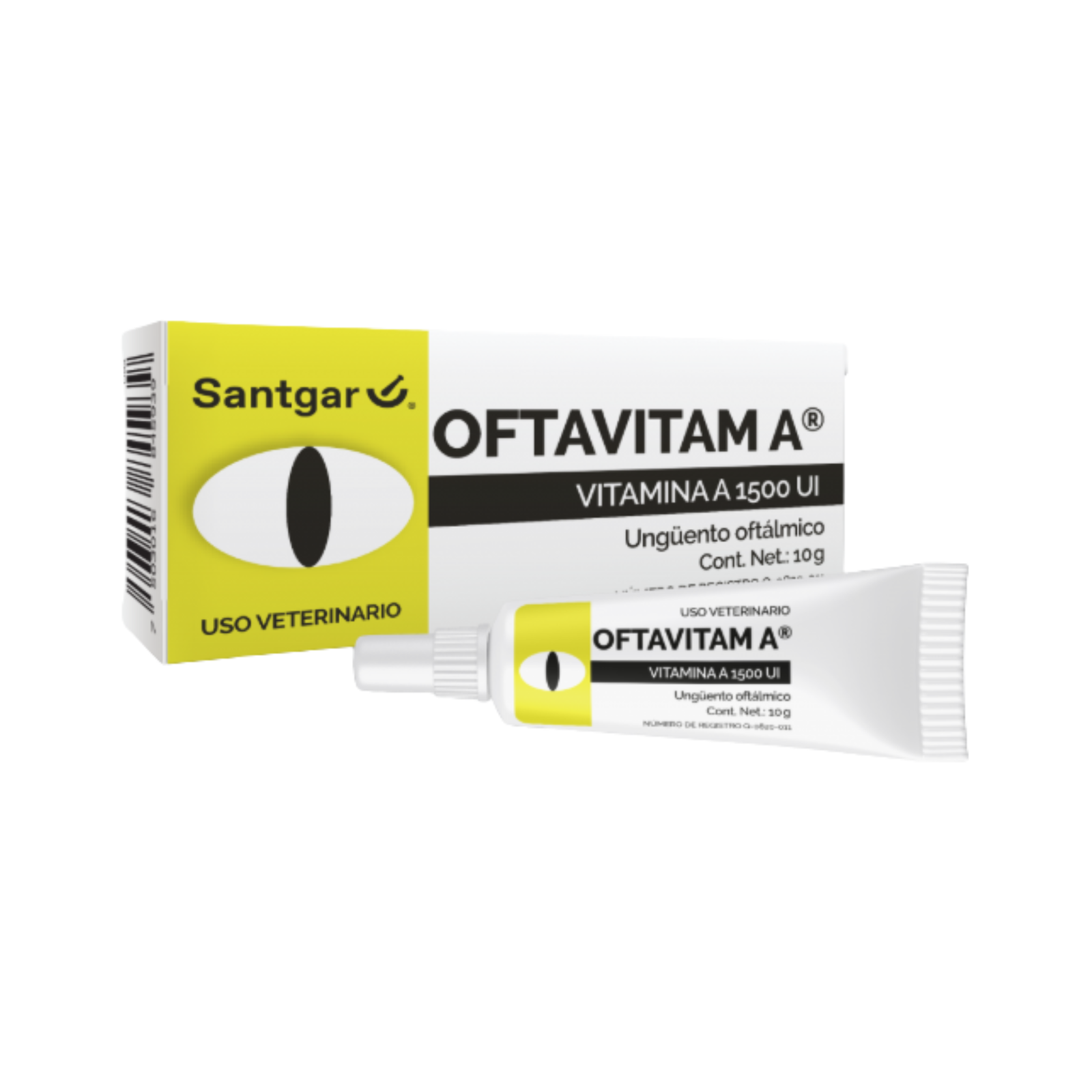 Santgar Oftavitam A Unguento Oftalmico Perro y Gato 10 g
