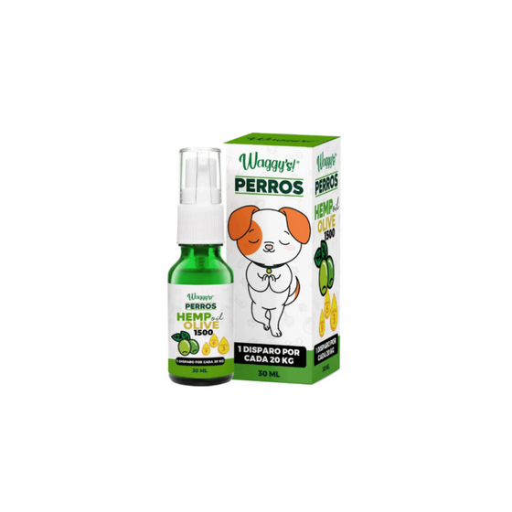 Waggys Olive Aceite Relajante para Perro 1500 mg