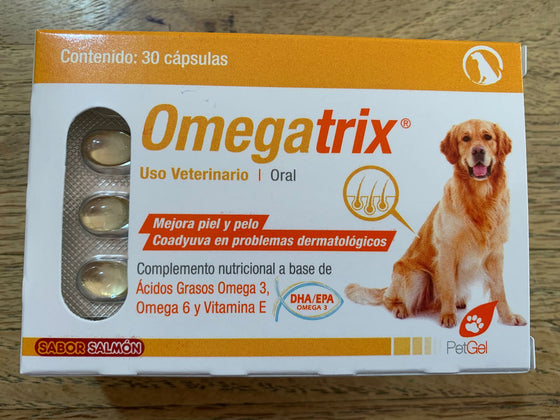 Petgel Omegatrix Complemento Nutricional Perro y Gato 30 Capsulas