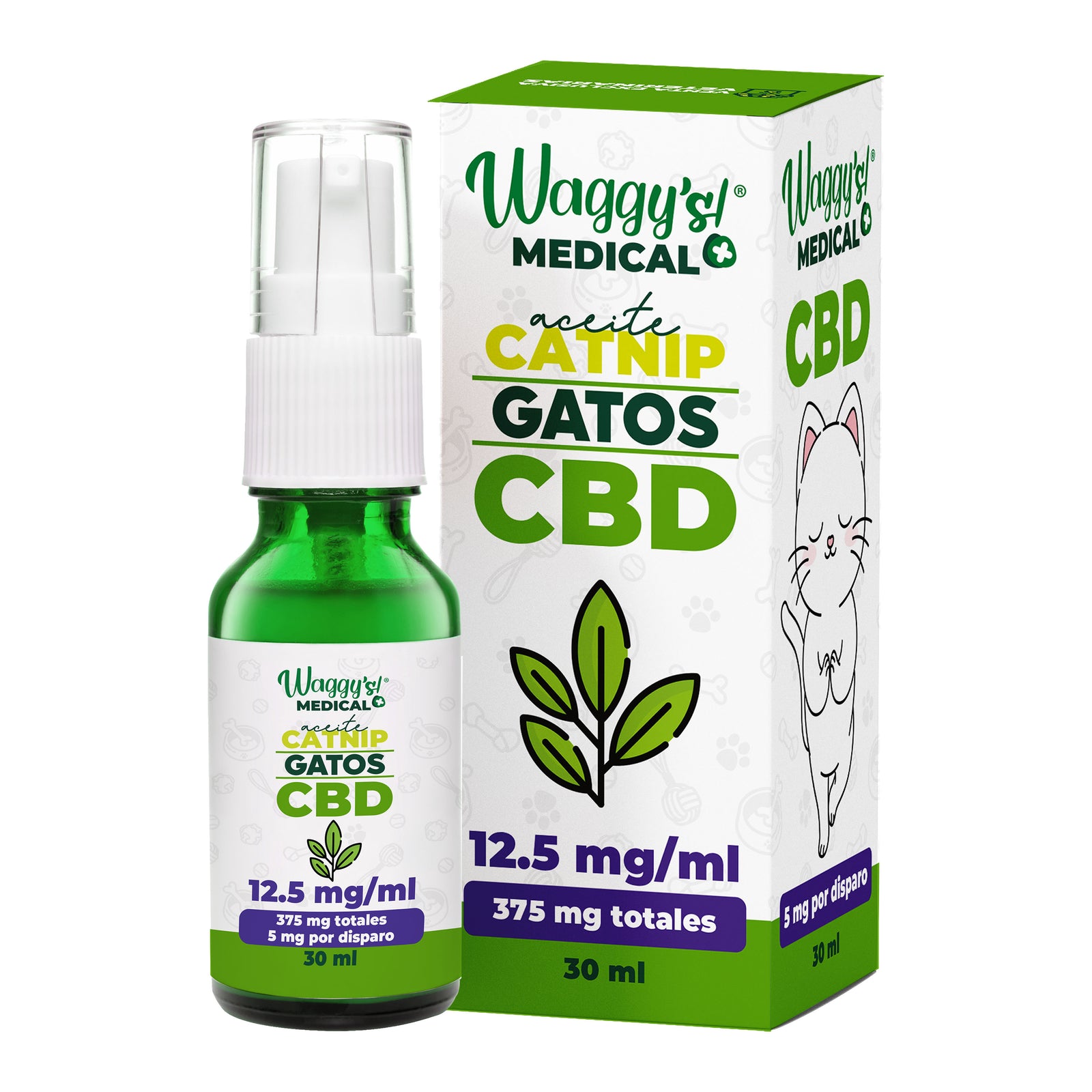 Waggy's Spray Gato CBD + Catnip 30 ml 375 mg