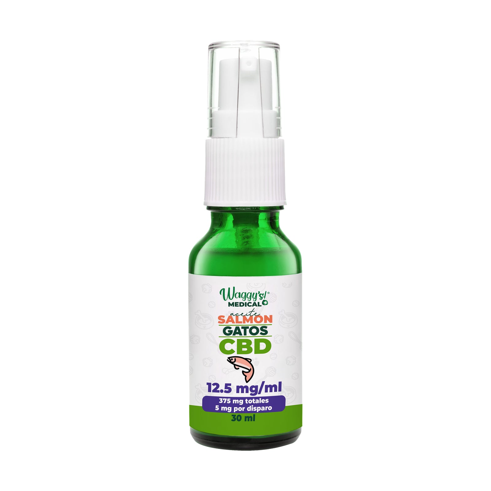 Waggy's Spray Gato CBD + Salmon Oil 30 ml 375 mg