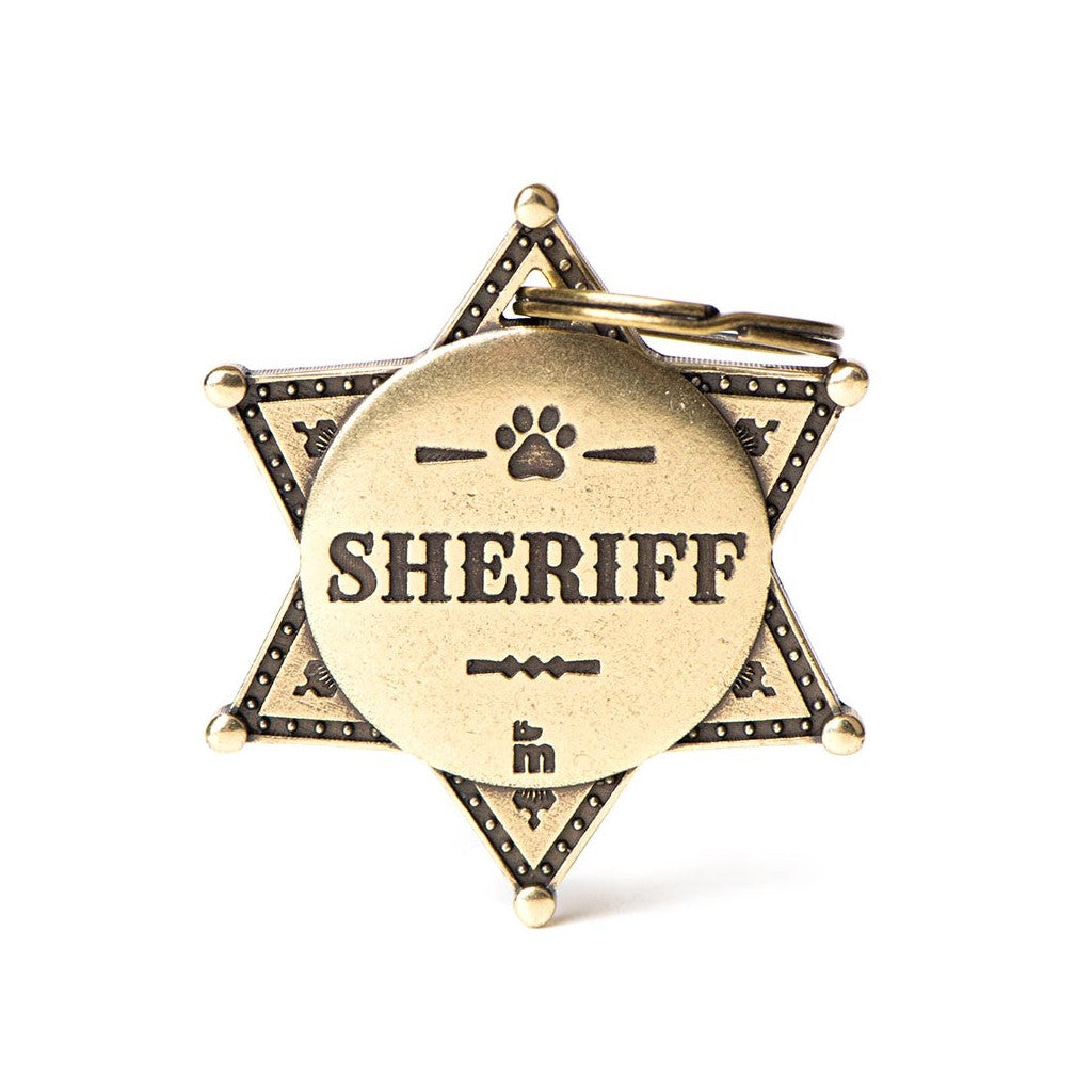 MyFamily Placa Bronx Sheriff Star Laton Ingles