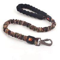 LiamPet Correa Elastica Zero Shock Camuflaje Caqui