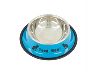 Mr. Wuff Plato Para Perro de Acero inoxidable De color 72 onzas AZUL