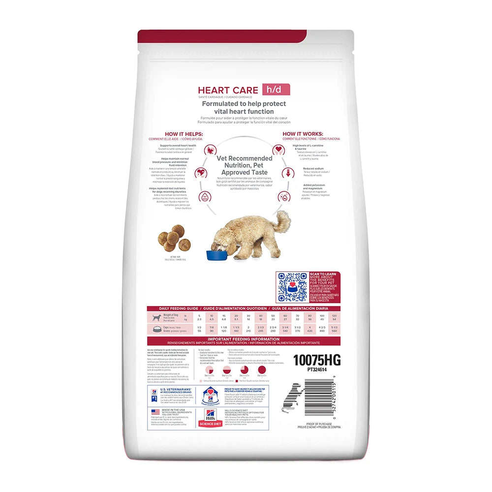 Hill's Prescription Diet h/d Canine Cuidado Cardiaco 8.0kg - Alimento Seco Perro