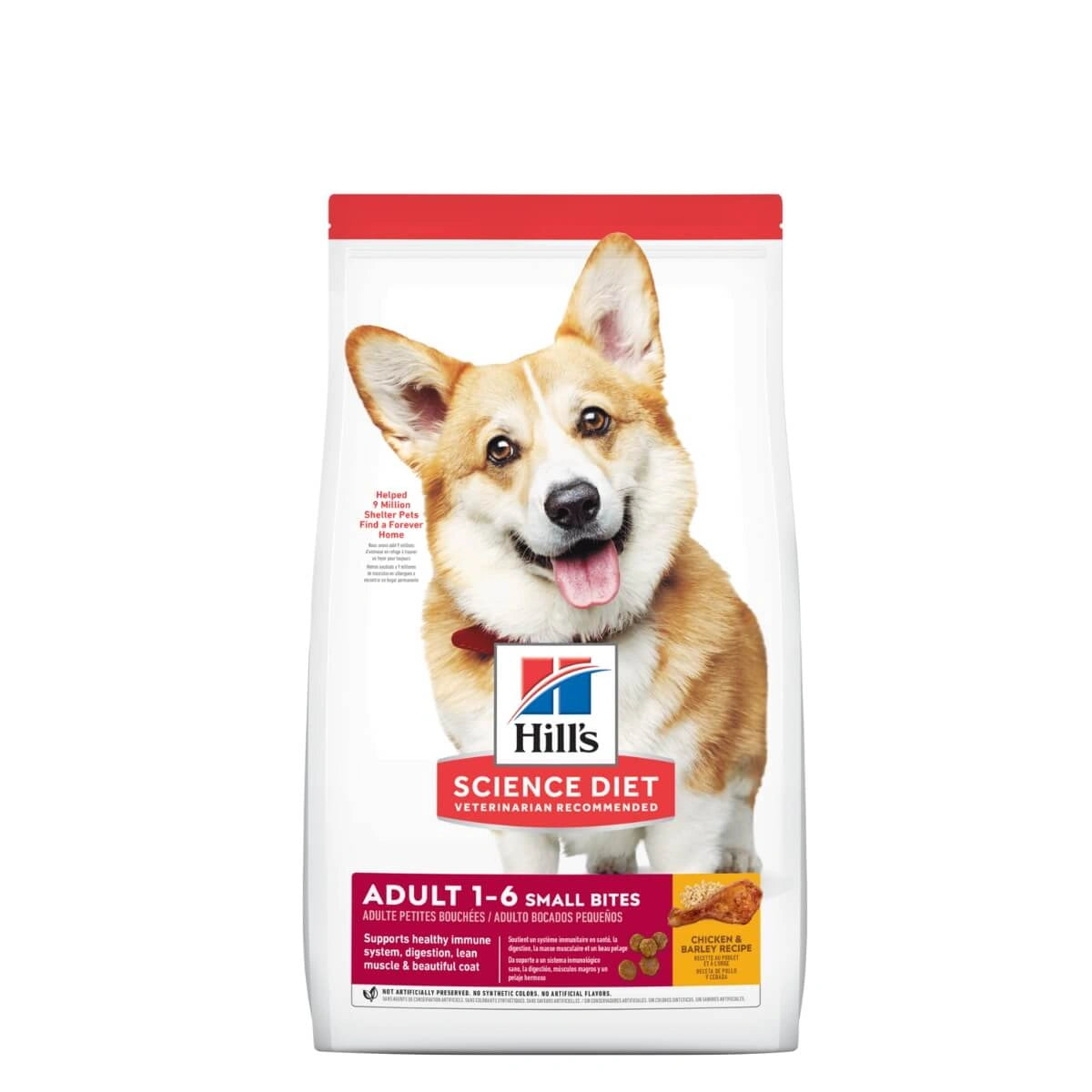 Hill's Science Diet Adult Small Bites Perro Pollo y Cebada 2 kg