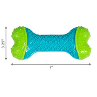 juguete para perro KONG CoreStrength Bone de 7 pulgadas de largo y 3.25 pulgadas de ancho