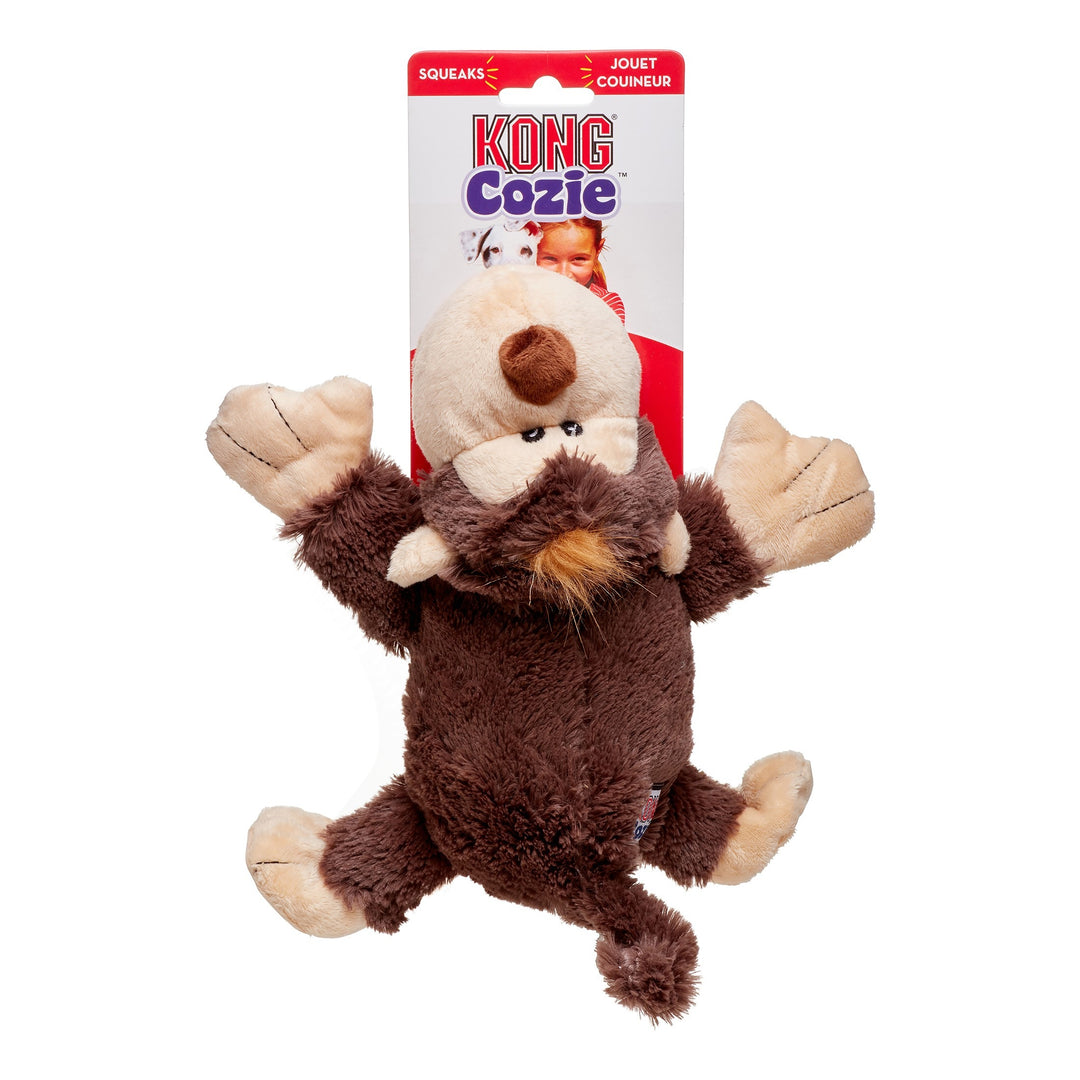 Peluche para perro KONG Cozie Marvin el Mono de color café y beige