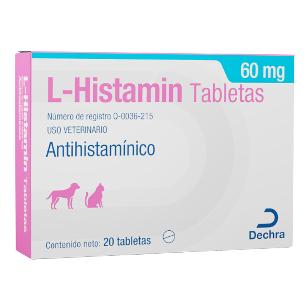 Dechra L-Histamin Difenhidramina 60 mg Tableta Pieza