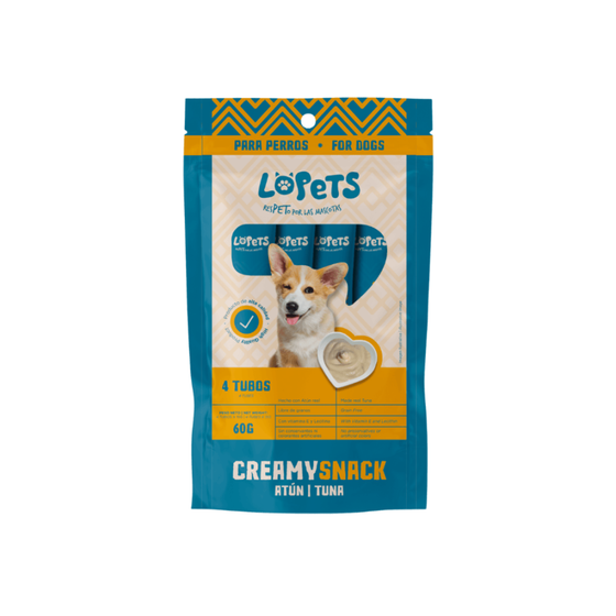 Lopets Creamy Snack - Atún para Perro