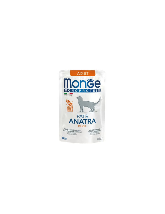 Monge Monoprotein Pate Gato Adulto Pato 85 g