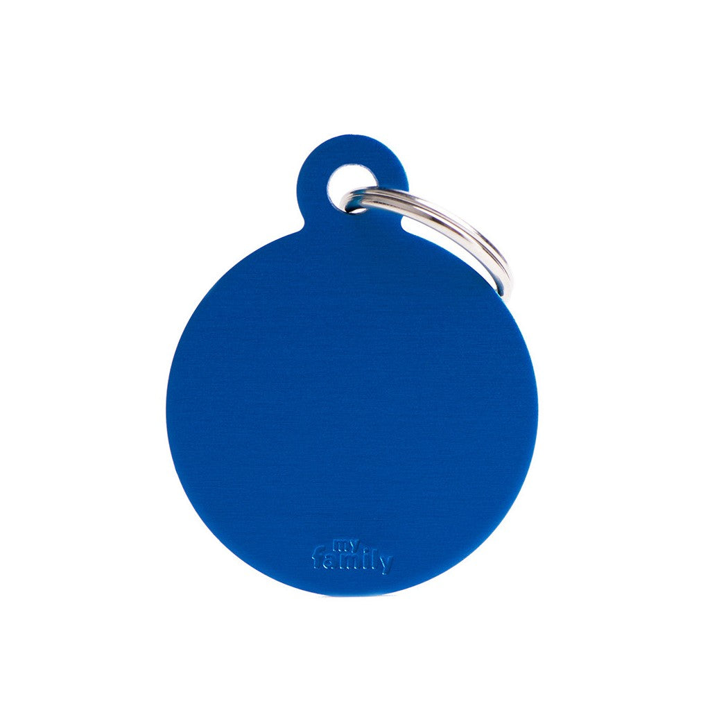 Placas Myfamily - Big Round Aluminium Blue Mfb18