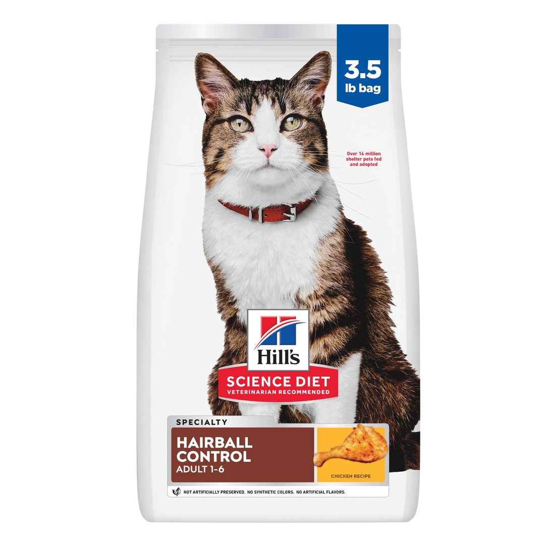 Hill's Science Diet Adult Hairball Control Gato Pollo 1.6 kg